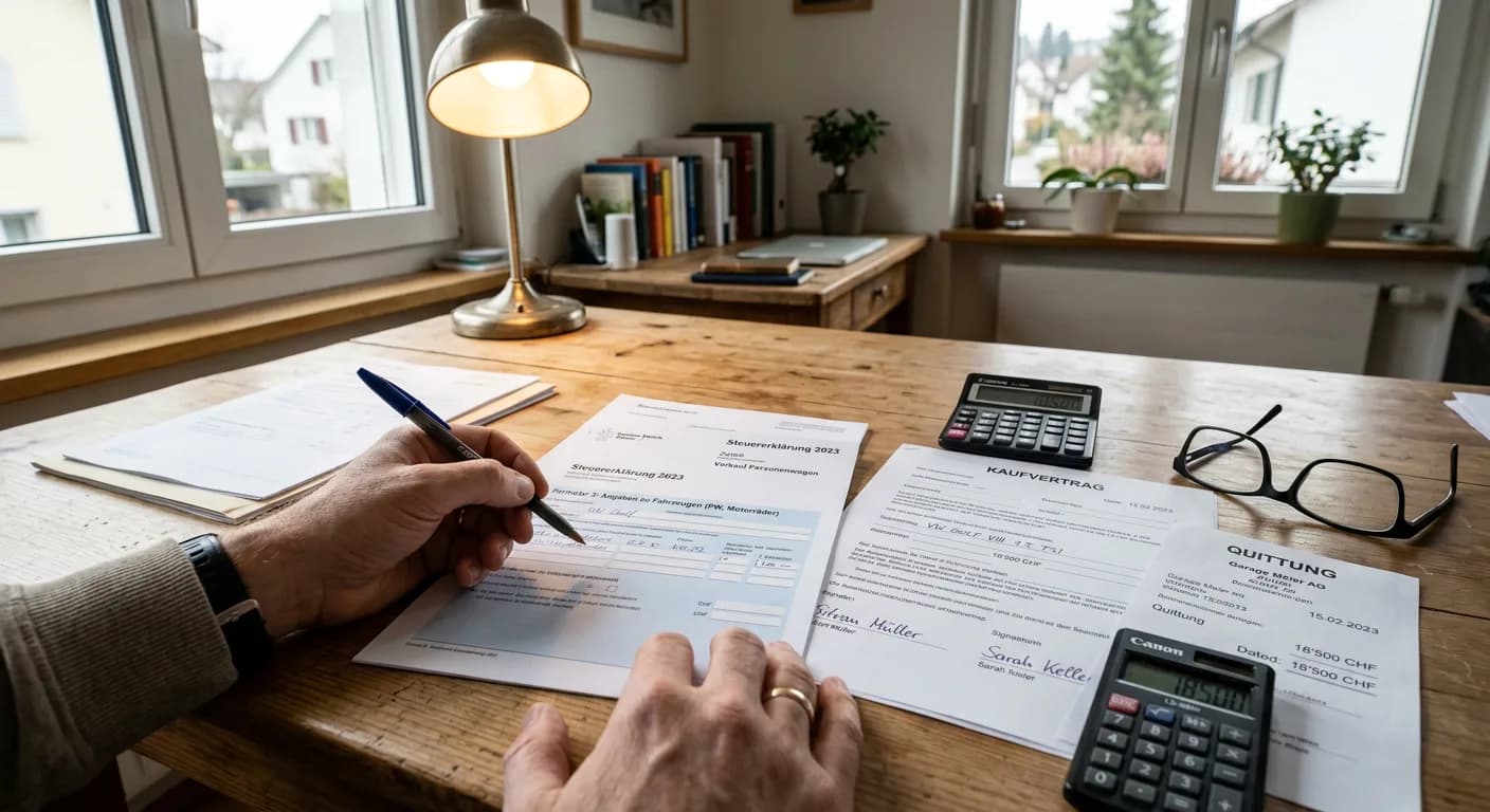 Steuern beim Autoverkauf Schweiz: Kompletter Ratgeber